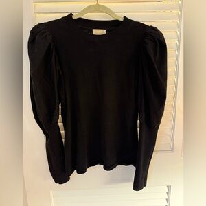 Nation Ltd Black Puff Sleeve Top